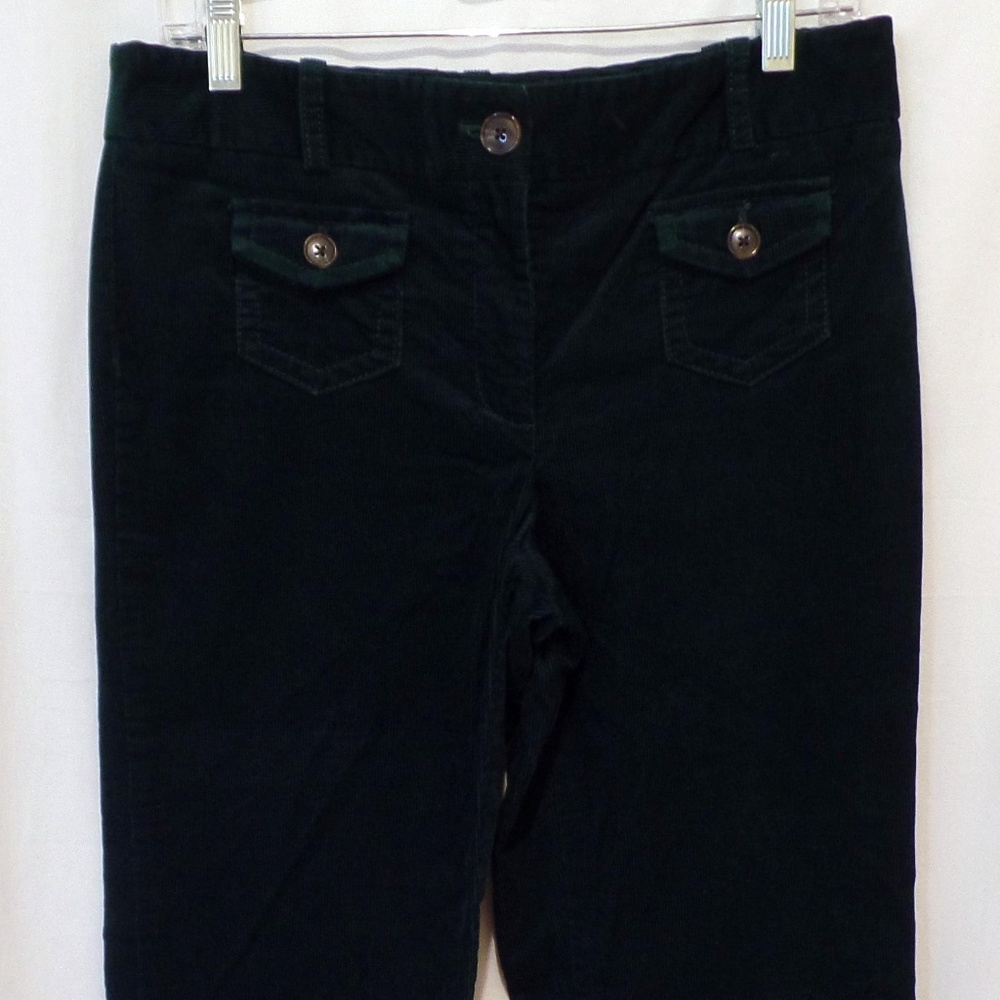 Ann Taylor Signature Fit Dark Wide Emerald Cords